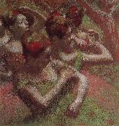 Edgar Degas Dancer triming dress Spain oil painting reproduction